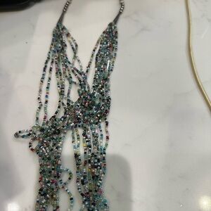 Vintage Multicolor Beaded Necklace